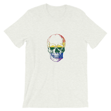 Love Skull Unisex T-Shirt, Collection Jolly Roger-Ash-S-Tamed Winds-tshirt-shop-and-sailing-blog-www-tamedwinds-com