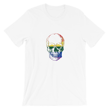 Love Skull Unisex T-Shirt, Collection Jolly Roger-White-S-Tamed Winds-tshirt-shop-and-sailing-blog-www-tamedwinds-com