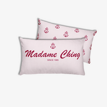 Madame Ching Light Grayish Pink Decorative Pillow, Collection Pirate Tales-Tamed Winds-tshirt-shop-and-sailing-blog-www-tamedwinds-com