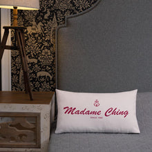 Madame Ching Light Grayish Pink Decorative Pillow, Collection Pirate Tales-Tamed Winds-tshirt-shop-and-sailing-blog-www-tamedwinds-com