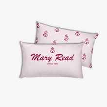 Mary Read Light Grayish Pink Decorative Pillow, Collection Pirate Tales-Tamed Winds-tshirt-shop-and-sailing-blog-www-tamedwinds-com