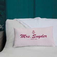 Mrs. Snyder Light Grayish Pink Decorative Pillow, Collection Pirate Tales-Tamed Winds-tshirt-shop-and-sailing-blog-www-tamedwinds-com