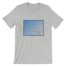 Paper Boat Unisex T-Shirt, Collection Origami Boat-Athletic Heather-S-Tamed Winds-tshirt-shop-and-sailing-blog-www-tamedwinds-com