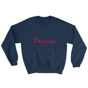 Princess Unisex Crewneck Sweatshirt, Collection Nicknames-Navy-S-Tamed Winds-tshirt-shop-and-sailing-blog-www-tamedwinds-com