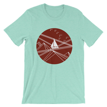 Red Stormy Big Dipper Unisex T-Shirt, Collection Fjaka-Heather Mint-S-Tamed Winds-tshirt-shop-and-sailing-blog-www-tamedwinds-com