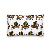 Roman Galleon Decorative Pillow, Collection Ships & Boats-Tamed Winds-tshirt-shop-and-sailing-blog-www-tamedwinds-com