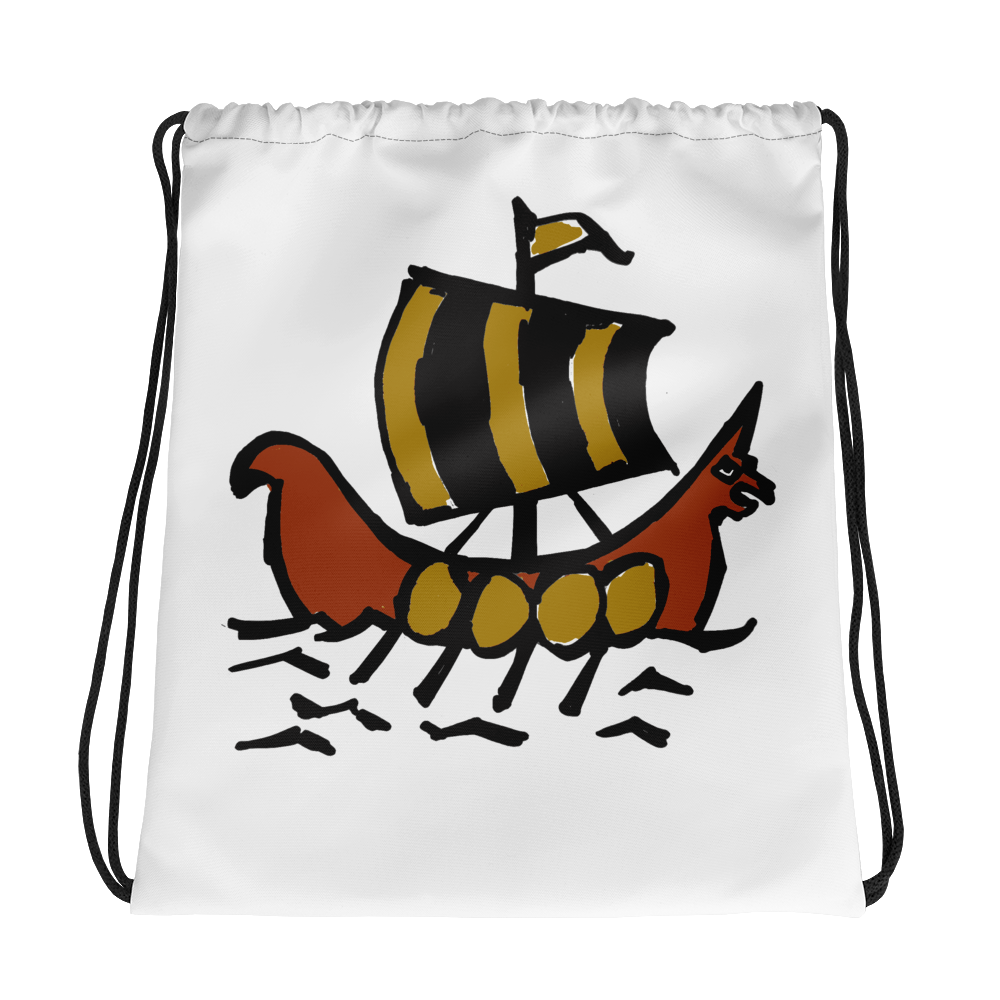 Roman Galleon Drawstring Bag, Collection Ships & Boats-Tamed Winds-tshirt-shop-and-sailing-blog-www-tamedwinds-com