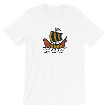 Roman Galleon Unisex T-Shirt, Collection Ships & Boats-White-XS-Tamed Winds-tshirt-shop-and-sailing-blog-www-tamedwinds-com