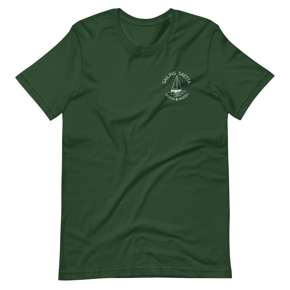 Sailing Saetta Unisex T-Shirt-Forest-S-Tamed Winds-tshirt-shop-and-sailing-blog-www-tamedwinds-com