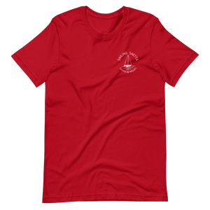 Sailing Saetta Unisex T-Shirt-Red-S-Tamed Winds-tshirt-shop-and-sailing-blog-www-tamedwinds-com