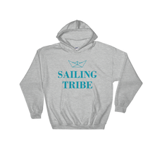 Sailing Tribe Unisex Hooded Sweatshirt, Collection Origami Boat-Sport Grey-S-Tamed Winds-tshirt-shop-and-sailing-blog-www-tamedwinds-com