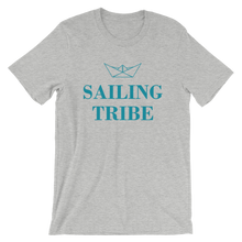 Sailing Tribe Unisex T-Shirt, Collection Origami Boat-Athletic Heather-S-Tamed Winds-tshirt-shop-and-sailing-blog-www-tamedwinds-com