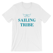 Sailing Tribe Unisex T-Shirt, Collection Origami Boat-White-S-Tamed Winds-tshirt-shop-and-sailing-blog-www-tamedwinds-com