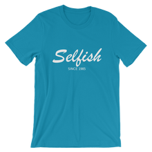 Selfish Unisex T-Shirt, Collection Nicknames-Aqua-S-Tamed Winds-tshirt-shop-and-sailing-blog-www-tamedwinds-com