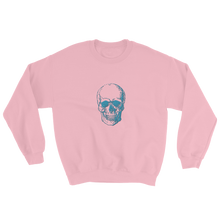 Skull Unisex Crewneck Sweatshirt, Collection Jolly Roger-Light Pink-S-Tamed Winds-tshirt-shop-and-sailing-blog-www-tamedwinds-com