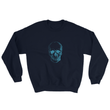 Skull Unisex Crewneck Sweatshirt, Collection Jolly Roger-Navy-S-Tamed Winds-tshirt-shop-and-sailing-blog-www-tamedwinds-com