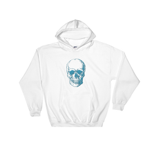 Skull Unisex Hooded Sweatshirt, Collection Jolly Roger-White-S-Tamed Winds-tshirt-shop-and-sailing-blog-www-tamedwinds-com