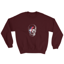 Starman Skull Unisex Crewneck Sweatshirt, Collection Jolly Roger-Maroon-S-Tamed Winds-tshirt-shop-and-sailing-blog-www-tamedwinds-com