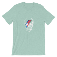 Starman Skull Unisex T-Shirt, Collection Jolly Roger-Heather Prism Dusty Blue-S-Tamed Winds-tshirt-shop-and-sailing-blog-www-tamedwinds-com