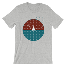 Starry Night Unisex T-Shirt, Collection Fjaka-Athletic Heather-S-Tamed Winds-tshirt-shop-and-sailing-blog-www-tamedwinds-com