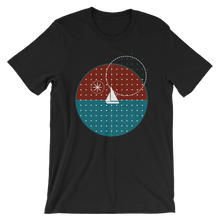 Starry Night Unisex T-Shirt, Collection Fjaka-Black-S-Tamed Winds-tshirt-shop-and-sailing-blog-www-tamedwinds-com