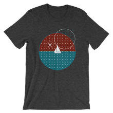 Starry Night Unisex T-Shirt, Collection Fjaka-Dark Grey Heather-S-Tamed Winds-tshirt-shop-and-sailing-blog-www-tamedwinds-com