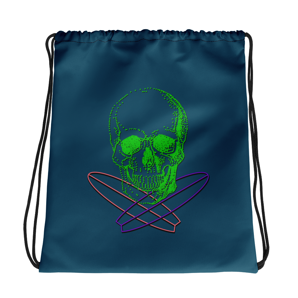 Skull cheap drawstring bag