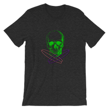 Surfer Skull Unisex T-Shirt, Collection Jolly Roger-Dark Grey Heather-S-Tamed Winds-tshirt-shop-and-sailing-blog-www-tamedwinds-com