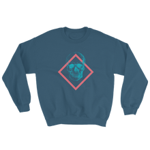 Toxic Skull Unisex Crewneck Sweatshirt, Collection Jolly Roger-Indigo Blue-S-Tamed Winds-tshirt-shop-and-sailing-blog-www-tamedwinds-com