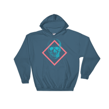 Toxic Skull Unisex Hooded Sweatshirt, Collection Jolly Roger-Indigo Blue-S-Tamed Winds-tshirt-shop-and-sailing-blog-www-tamedwinds-com