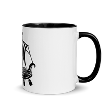 Viking Longship Mug With Black Color Inside 325 ml, Collection Ships & Boats-Tamed Winds-tshirt-shop-and-sailing-blog-www-tamedwinds-com
