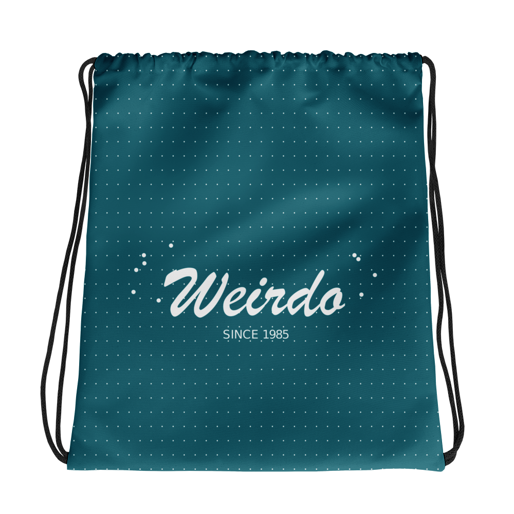 Weirdo Drawstring Bag, Collection Nicknames-Tamed Winds-tshirt-shop-and-sailing-blog-www-tamedwinds-com