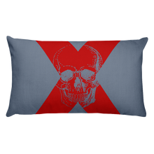 X Skull Decorative Pillow, Collection Jolly Roger-Tamed Winds-tshirt-shop-and-sailing-blog-www-tamedwinds-com