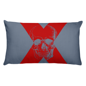 X Skull Decorative Pillow, Collection Jolly Roger-Tamed Winds-tshirt-shop-and-sailing-blog-www-tamedwinds-com