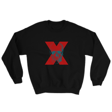 X Skull Unisex Crewneck Sweatshirt, Collection Jolly Roger-Black-S-Tamed Winds-tshirt-shop-and-sailing-blog-www-tamedwinds-com