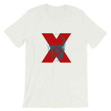 X Skull Unisex T-Shirt, Collection Jolly Roger-Ash-S-Tamed Winds-tshirt-shop-and-sailing-blog-www-tamedwinds-com