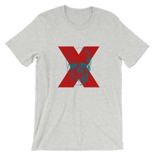 X Skull Unisex T-Shirt, Collection Jolly Roger-Athletic Heather-S-Tamed Winds-tshirt-shop-and-sailing-blog-www-tamedwinds-com
