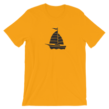 Yacht Unisex T-Shirt, Collection Ships & Boats-Gold-S-Tamed Winds-tshirt-shop-and-sailing-blog-www-tamedwinds-com