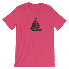 Yacht Unisex T-Shirt, Collection Ships & Boats-Heather Raspberry-S-Tamed Winds-tshirt-shop-and-sailing-blog-www-tamedwinds-com
