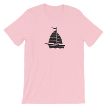 Yacht Unisex T-Shirt, Collection Ships & Boats-Pink-S-Tamed Winds-tshirt-shop-and-sailing-blog-www-tamedwinds-com