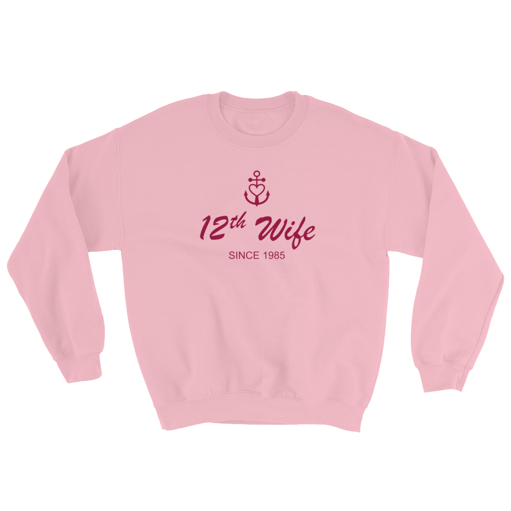 12th Wife Unisex Crewneck Sweatshirt, Collection Pirate Tales-S-Tamed Winds-tshirt-shop-and-sailing-blog-www-tamedwinds-com