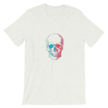 3D Skull Unisex T-Shirt, Collection Jolly Roger-Ash-S-Tamed Winds-tshirt-shop-and-sailing-blog-www-tamedwinds-com