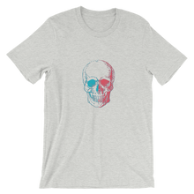 3D Skull Unisex T-Shirt, Collection Jolly Roger-Athletic Heather-S-Tamed Winds-tshirt-shop-and-sailing-blog-www-tamedwinds-com
