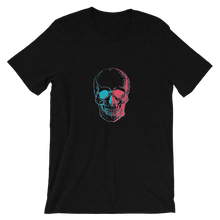 3D Skull Unisex T-Shirt, Collection Jolly Roger-Black Heather-S-Tamed Winds-tshirt-shop-and-sailing-blog-www-tamedwinds-com