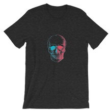 3D Skull Unisex T-Shirt, Collection Jolly Roger-Dark Grey Heather-S-Tamed Winds-tshirt-shop-and-sailing-blog-www-tamedwinds-com