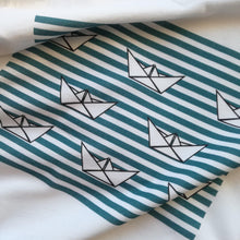 8 Paper Boats Unisex T-Shirt, Collection Origami Boat-Tamed Winds-tshirt-shop-and-sailing-blog-www-tamedwinds-com