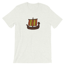 Ancient Greek Odysseus Ship Unisex T-Shirt, Collection Ships & Boats-Ash-S-Tamed Winds-tshirt-shop-and-sailing-blog-www-tamedwinds-com
