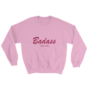 Badass Unisex Crewneck Sweatshirt, Collection Nicknames-Light Pink-S-Tamed Winds-tshirt-shop-and-sailing-blog-www-tamedwinds-com