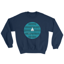 Big Dipper Unisex Crewneck Sweatshirt, Collection Fjaka-Navy-S-Tamed Winds-tshirt-shop-and-sailing-blog-www-tamedwinds-com