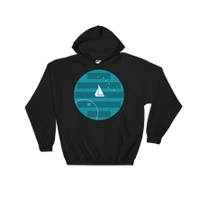 Big Dipper Unisex Hooded Sweatshirt, Collection Fjaka-Black-S-Tamed Winds-tshirt-shop-and-sailing-blog-www-tamedwinds-com
